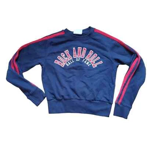 CHAMPION Rock and Roll Hall of Fame Navy Blue Crewneck Sweatshirt Kids Size M - Picture 1 of 9