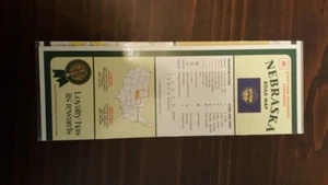 STATE FARM NEBRASKA ROAD MAP RARE LAMINATED COLLECTIBLE 1996 - Bild 1 von 3