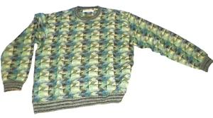 JHANE BARNES Men's Cotton Ramie Polyester Size M/M Sweater Multi-Coloured - Picture 1 of 4
