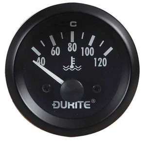 Durite 0-523-23, Illuminated Water Temperature 52mm Gauge & 1/8" NPTF Sender - Picture 1 of 1