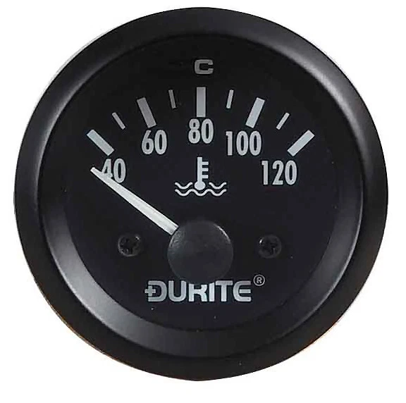 Durite 052323 0-523-23 12 Volt Water Temperature Gauge With Sender