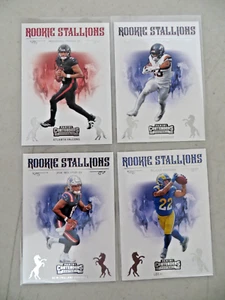 2024 Panini Contenders Rookie Stallions Lot (4) Penix Corum Estime Milton - Picture 1 of 2