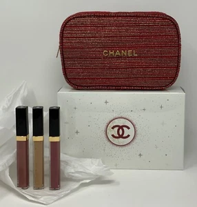 NEW Chanel Gift Set Sheer Genius Lip Gloss Set Trio on hand FAST SHIPPING! - Picture 1 of 5