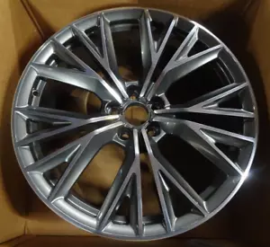 20" AUDI A7 WHEEL RIM FACTORY OEM 58983 2016-2018 MACHINED GREY - Picture 1 of 5