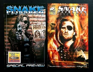 Snake Plissken Chronicles #0 (Preview) 2002, #1C 2003 Escape From New York CGE - Picture 1 of 4