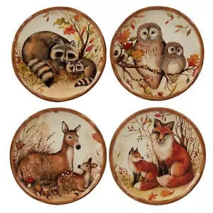 Certified International Pine Forest 6-inch Canape/Luncheon Multi - Picture 1 of 5