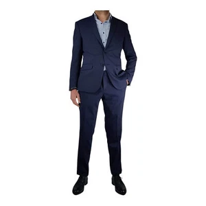 COMPLETO ABITO GIACCA PANTALONE CERIMONIA UOMO LEBOLE 630018 BLU ORIGINAL PE2023 - Picture 1 of 4