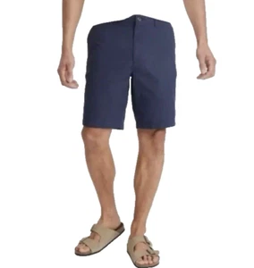 NUEVO CON ETIQUETAS Goodfellow & Co Para hombres 38 Every Wear Pantalones Cortos Frente Plano Azul Marino 9" Entrepierna NUEVO - Imagen 1 de 5