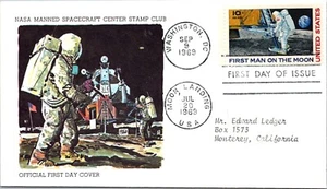 NASA Manned Spacecraft Ctr Stamp Club - DC Cancel - 9.9.1989 FDC - J12636 - Picture 1 of 2