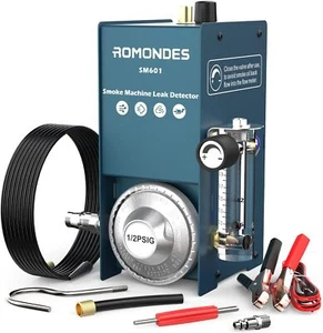 SM601 Automotive EVAP Smoke Machine Fuel Pipe Leak Detector Diagnostic Tool US - Foto 1 di 7