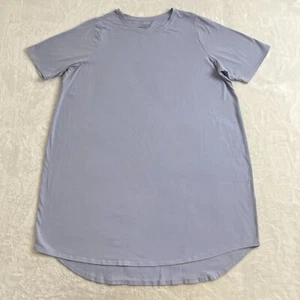Eileen Fisher Boxy Crewneck T-Shirt Kleid Damen 2X XXL Lila Kurzarm Weich - Bild 1 von 15
