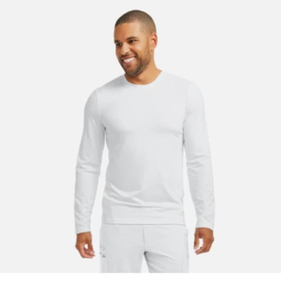 Camisa de rendimiento Lands' End XL blanca manga larga para hombre nueva sin etiquetas mezcla de poliéster Foto 1 de 4
