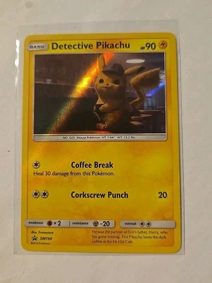 Detective Pikachu Pokémon SM190 Holo - Image 1 of 3