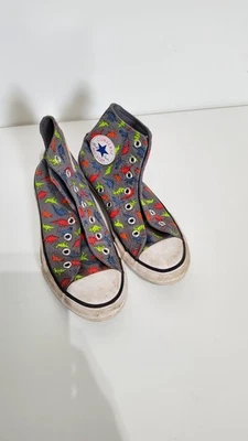 匡威 Converse Chuck Taylor All Star Dinoverse Hi 儿童鞋 冷灰色-黑色 666200C — 第 1/4 张图片