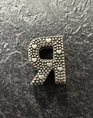 Original Pandora Charm 797472 Buchstabe R ALE 925 Silber - Bild 1 von 3