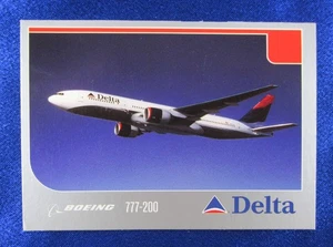 2003 Delta Airline Pilot Trading Card #10 Boeing 777-200 - Picture 1 of 8