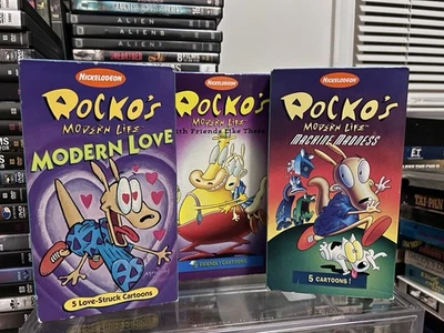 Rockos Modern Life VHS Tape Lot 1997 Nickelodeon Cartoon Show Rare OOP HTF - Image 1 of 4