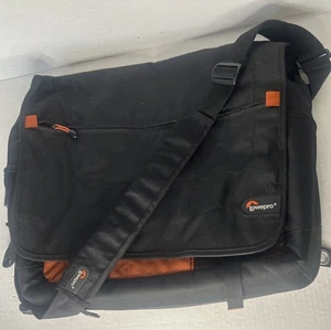 NWOT Lowe Pro Messenger Bag Black & Orange 12H”x18W”x5H” - Picture 1 of 12