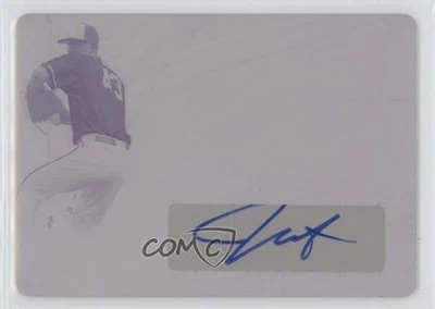 2019 Leaf Trinity Patch Printing Plate Magenta 1/1 Jackson Rutledge #PA-JR2 Auto - Image 1 of 3