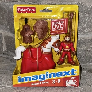 2013 Imaginext Red Knight Actionfigur Pferd + DVD selten Fisher Price Mittelalter - Bild 1 von 6