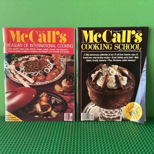 MCCALLS MAGAZINE LOT  INTERNATIONAL COOKING SCHOOL RECIPES FOOD ENTERTAINING - Picture 1 of 8