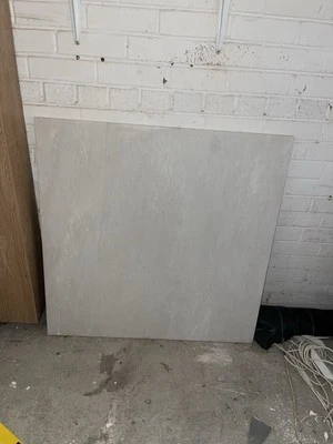 White Marble Fireplace Hearth and Backboard - Image 1 of 4