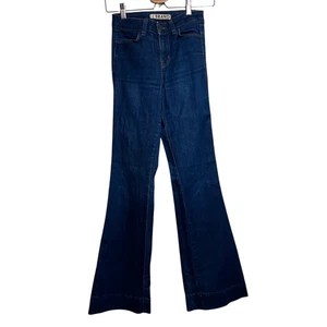 J Brand Size 24 (XXS)women’s jeans The Doll” Flare Blue Jeans high waisted - Picture 1 of 8