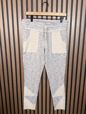 Free People Leggings XL Womens Gray Heather Drawstring Ankle Stretch High Rise - Image 1 of 4
