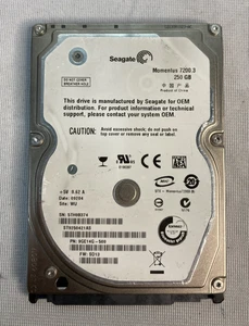 Seagate Momentus 7200 250GB HDD 2.5'' MODEL: ST9250421AS - Picture 1 of 2