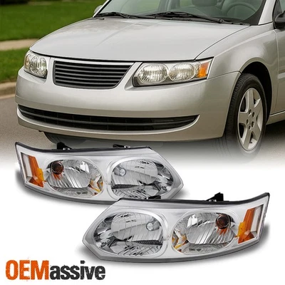 Faros de repuesto para conductor + pasajero Saturn Ion 2003-2007 sedán de 4 puertas Foto 1 de 4