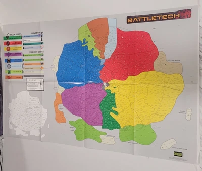 Catalyst 2013 BATTLETECH Inner Sphere Map POSTER 35" x 23" - Image 1 of 4