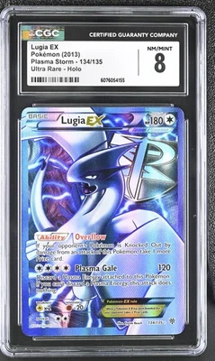 CGC 8 Lugia EX 2013 Plasma Storm 134/135 Ultra Rare Holo Pokemon Card - Image 1 of 2