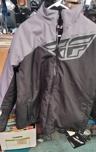 Fly Racing Men's Aurora Jacket Black Snowmobile 2XL Hydraguard 470-41202X - Bild 1 von 9