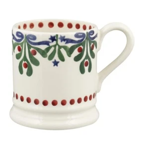 Emma Bridgewater Mistletoe 1/2 Pint Mug - Picture 1 of 2