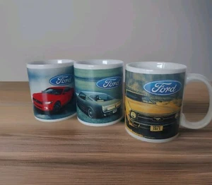 Ford Mustang 3 Mug Set 1971 1965 Coffee Cup DAD GIFT Official Car Auto - Picture 1 of 9