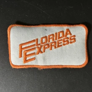 Vintage FLORIDA EXPRESS Sew On Patch Embroidered Badge Emblem - Picture 1 of 3