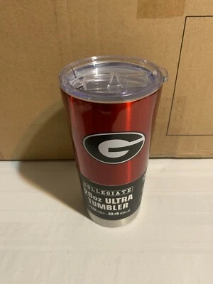Georgia Bulldogs NCAA 20oz Tumbler Cup Mug Logo Brands - Image 1 of 2