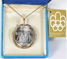 1976 Canada $5 Montreal Olympics Coin Necklace Silver NOS with Tags #16671