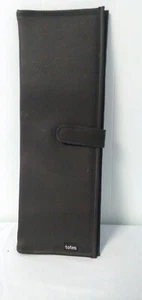 Brand New Black Leather totes neck Tie Traveling Case. - Picture 1 of 3