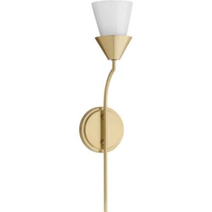 Progress Lighting Pinellas 5.12 in. 1-Light Soft Gold Modern Wall Bracket - Picture 1 of 9