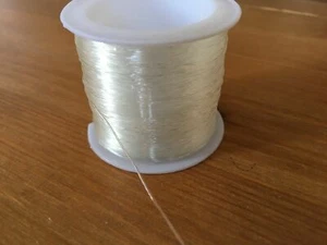 Klar Kristall Schnur Dehnbar Elastisch Auffädeln Kordel Fadengröße 1mm 100 Meter - Bild 1 von 5