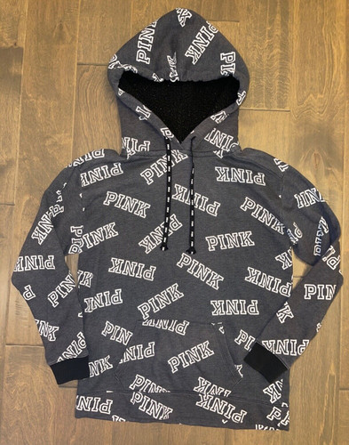 UNDERCOVER Felpa con cappuccio Victoria's Secret donna ROSA grigia XS usata