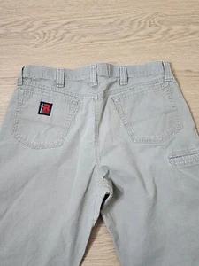 Wrangler Riggs Carpenter Cargo Pants Mens 36x30 Ripstop Cotton Khaki Tag 36x32 - Picture 1 of 14