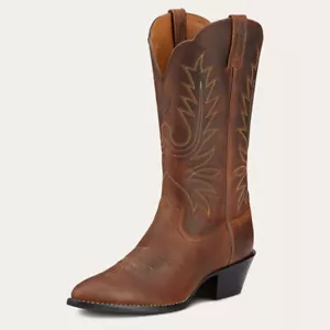 Ariat Women S Boots Heritage Round Toe Western Boots Distressed Brown Size 10 - Picture 1 of 5