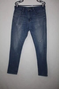 Jackson & Driggs Distressed Skinny Jeans Sz 32X32 (meas 34x31) Medium Wash - Picture 1 of 7