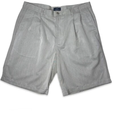 Dockers Golf Mens Shorts 800-dockers Chino Pleated Light Grey Size W34 - Imagen 1 de 4