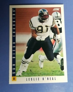 1993 Score Football #261 Leslie O'Neal - San Diego Chargers  - Picture 1 of 2