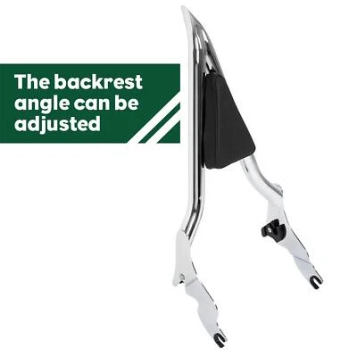 For Harley Touring Road Street Glide 2009-2024 Rear Passenger Backrest Sissy Bar - Image 1 of 4