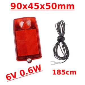BIKE REAR LIGHT 6V0.6W CLASSIC RETRO CUSTOM CYCLE STOP LAMP CABLE DYNAMO BRACKET - Picture 1 of 1