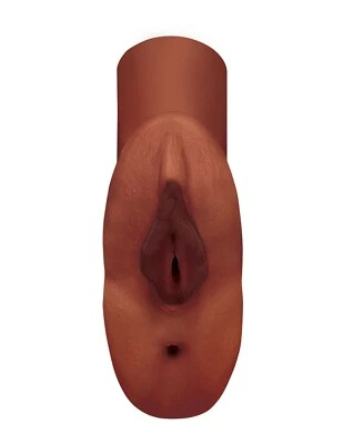PDX Perfect Pussy Double Stroker Brown - Realistic Anal & Pussy Masturbator - Image 1 of 4